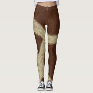 Giraffen-Kunstfell-Leggings Leggings