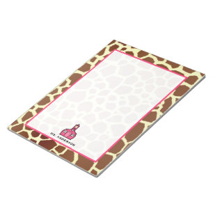 Giraffen-Lehrer-Notizblock Notizblock
