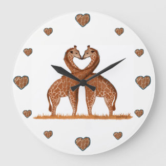 Giraffen-Liebe-niedliche Uhren