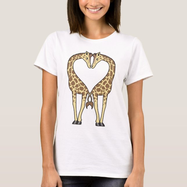 Giraffen-Liebe T-Shirt (Vorderseite)
