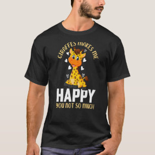 Giraffen machen mich glücklich, dass ich dir nicht T-Shirt