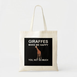 Giraffen machen mich glücklich, nicht so sehr tragetasche