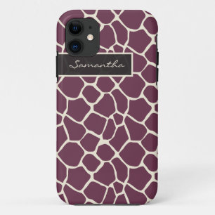 Giraffen-Muster iPhone 5 Case-Mate-Fall (lila) Case-Mate iPhone Hülle