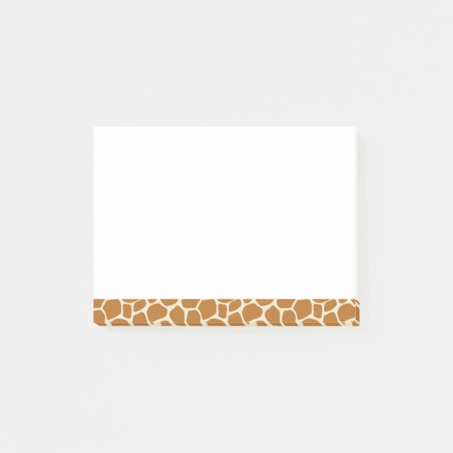 Giraffen-Muster-Post-Itanmerkungen Post-it Klebezettel (Vorderseite)