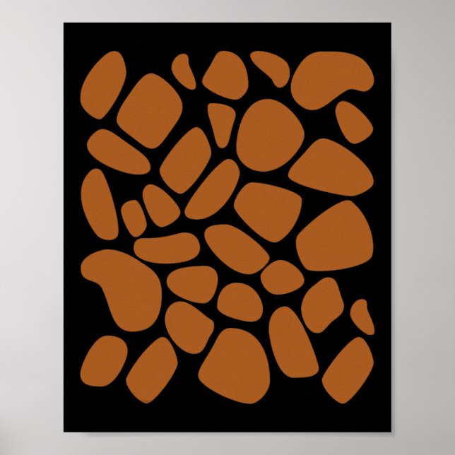 Giraffen-Muster-Trick oder Treat Dschungel Tier Poster (Vorne)