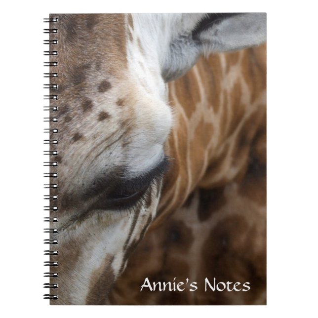 Giraffen-Notizbuch Notizblock (Vorderseite)