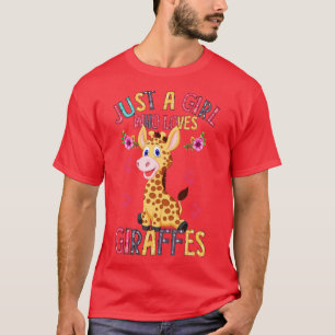 Giraffen nur ein Mädchen, das Giraffen Lieben T-Shirt