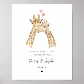 Giraffen-Paar Poster