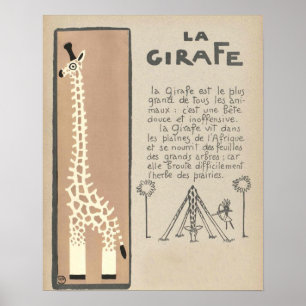 Giraffen-Plakat Poster