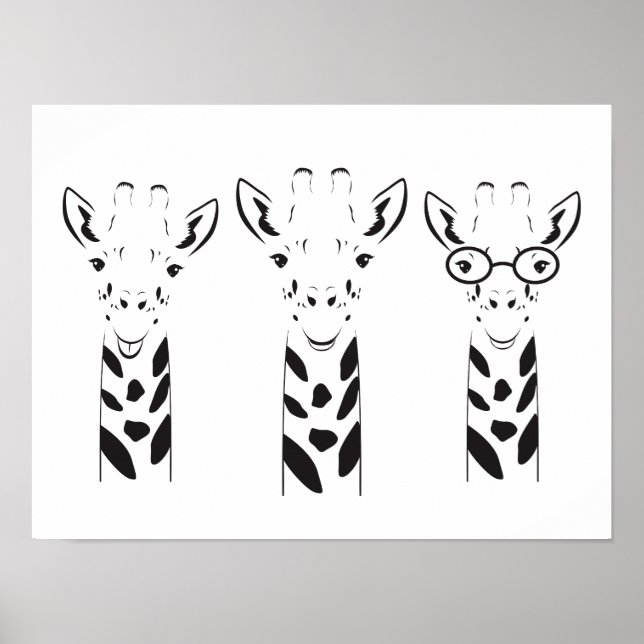 Giraffen Poster (Vorne)