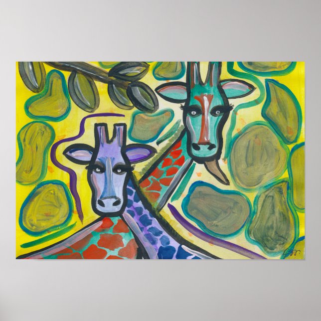 Giraffen Poster (Vorne)