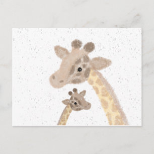 Giraffen-Postkarte Postkarte