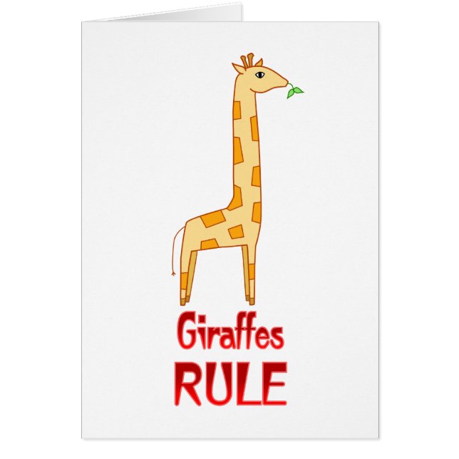 Giraffen-Regel (Vorne)