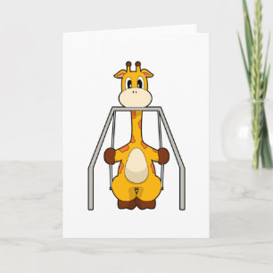Giraffen Schaukel Karte