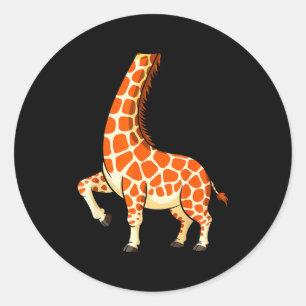 Giraffen-Shirt Erwachsene Männer Frauen Kinder Gir Runder Aufkleber