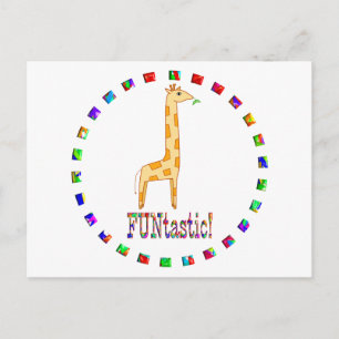 Giraffen sind funtastisch postkarte