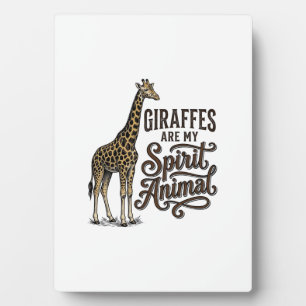 Giraffen sind mein spirituelles Tier, Vintage-Shir Fotoplatte