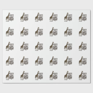 Giraffen sind mein spirituelles Tier, Vintage-Shir Geschenkpapier