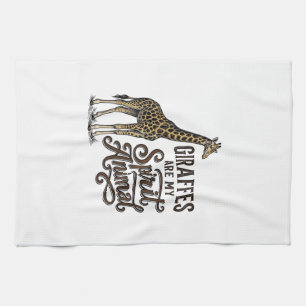 Giraffen sind mein spirituelles Tier, Vintage-Shir Geschirrtuch
