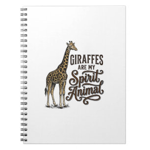 Giraffen sind mein spirituelles Tier, Vintage-Shir Notizblock