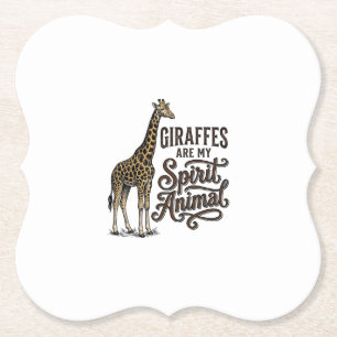 Giraffen sind mein spirituelles Tier, Vintage-Shir Untersetzer