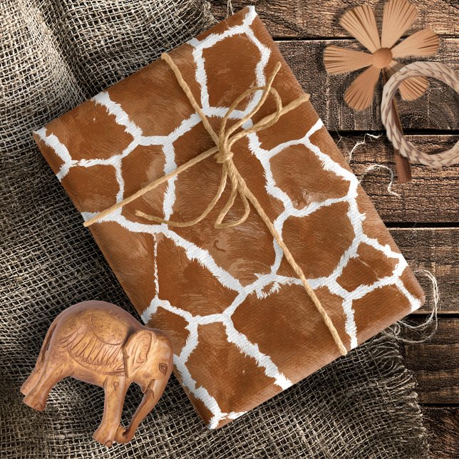 Giraffen-Skin-Pattern-Sattel Braun ID1152 Geschenkpapier (Von Creator hochgeladen)