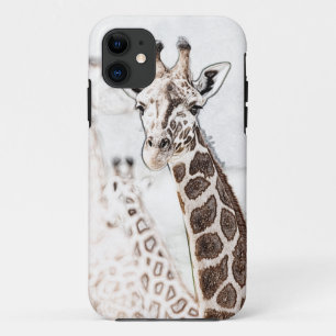 Giraffen-Skizze iPhone 11 Hülle