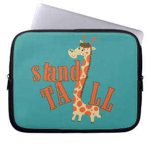 Giraffen-Stand hoch Laptopschutzhülle