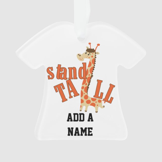 Giraffen-Stand hoch Ornament (Vorderseite)