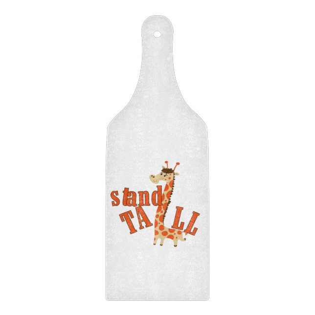 Giraffen-Stand hoch Schneidebrett (Vorderseite)