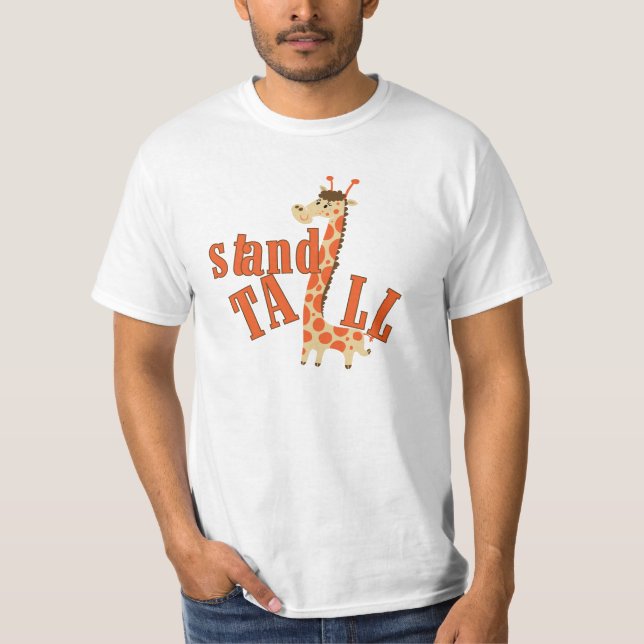 Giraffen-Stand hoch T-Shirt (Vorderseite)