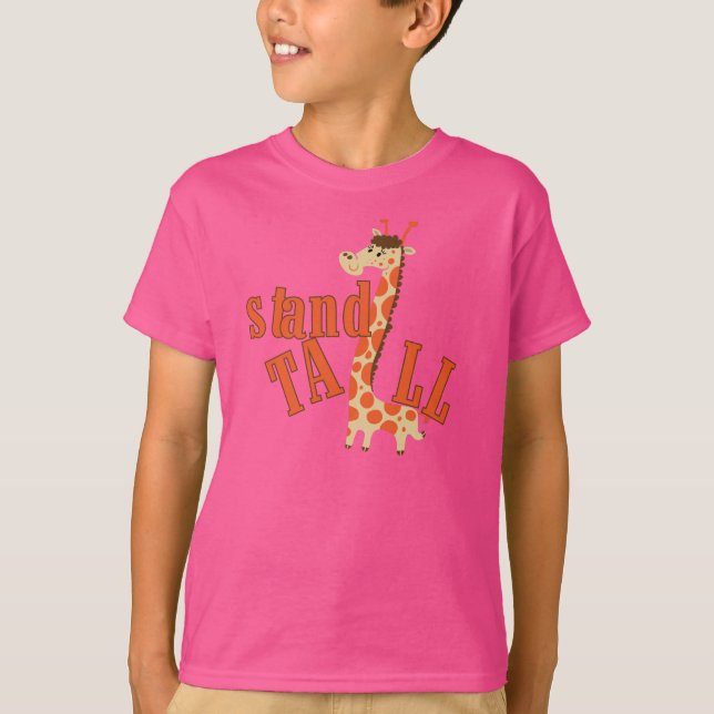 Giraffen-Stand hoch T-Shirt (Vorderseite)