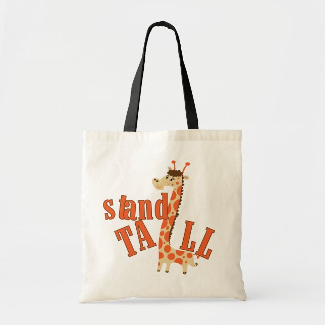 Giraffen-Stand-hohe Taschen-Tasche Tragetasche (Vorne)
