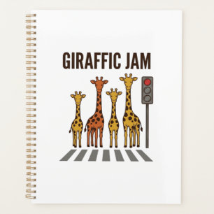 Giraffen-Stau Lustiger Giraffenübergang Vintage-Ve Planer