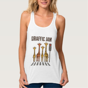 Giraffen-Stau Lustiger Giraffenübergang Vintage-Ve Tank Top