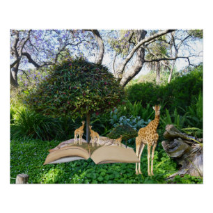 Giraffen, Storybook, Poster