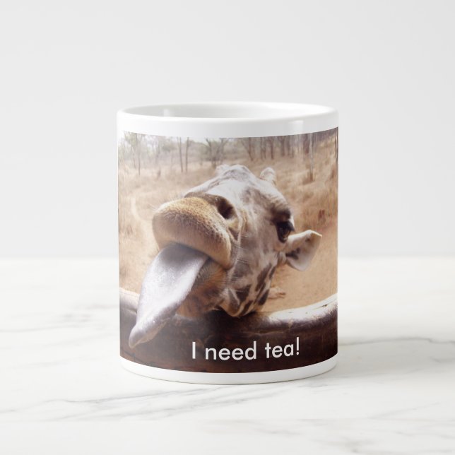 Giraffen-Tee-Tasse Jumbo-Tasse (Vorderseite)