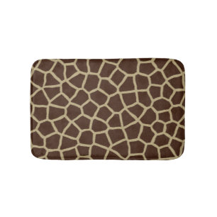 Giraffen-Tierdruck Brown Badematte
