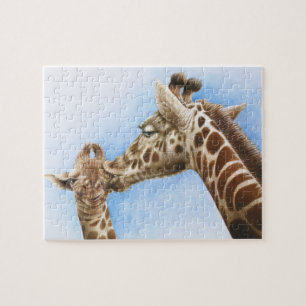 Giraffen-u. Kalb-Puzzlespiel Puzzle