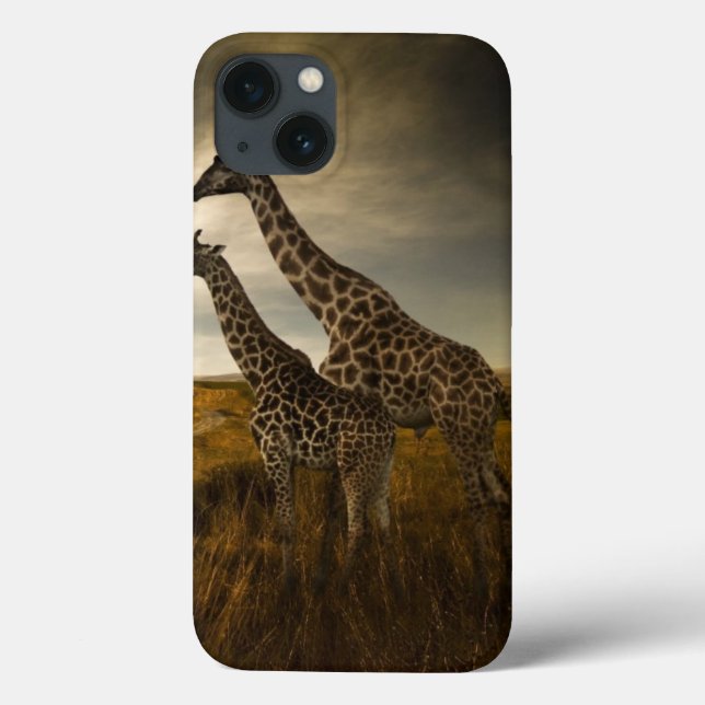 Giraffen und die Landschaft Case-Mate iPhone Hülle (Rückseite)