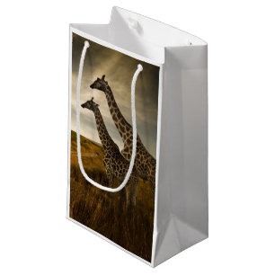 Giraffen und die Landschaft Kleine Geschenktüte