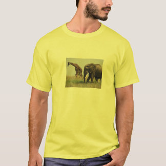 Giraffen- und Elefant-Shirt T-Shirt