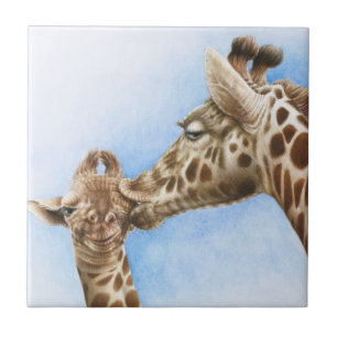 Giraffen-und Kalb-Fliese Fliese
