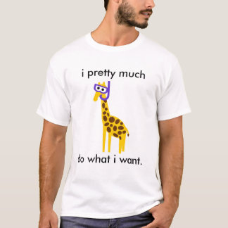 Giraffen-Unterwasseratemgerät ständig T-Shirt