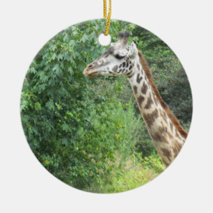 Giraffen-Weihnachtsverzierung Keramik Ornament