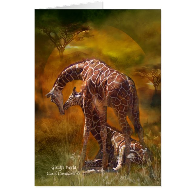 Giraffen-Welt ArtCard (Vorne)