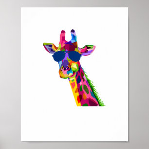 Giraffen Zoo Tierpfleger Safari Tier Giraffe  Poster