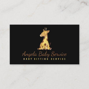 Giraffenbaby Visitenkarte