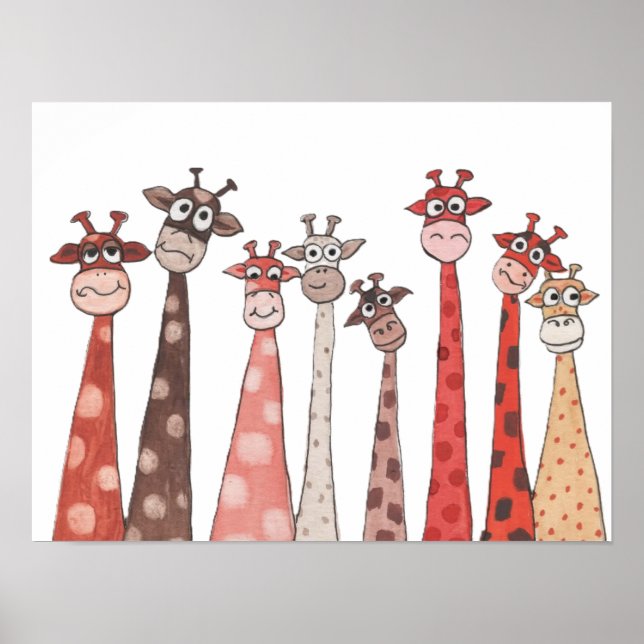 Giraffenbande Poster (Vorne)