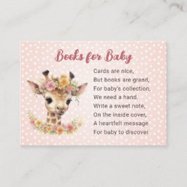 Giraffenbücher für Baby Girl Wild Animal Safari Begleitkarte